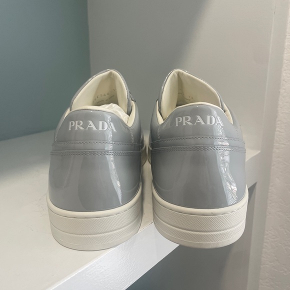 Prada Downtown Sneaker Shoe Cornflower Fiordaliso New NWT size 13 US 12 UK - Picture 12 of 17